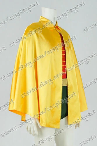 Batman 1966 Robin Disfraz Disfraz Amarillo Capa Verde Mono Cos Ropa de Fiesta Foto 4 de 4