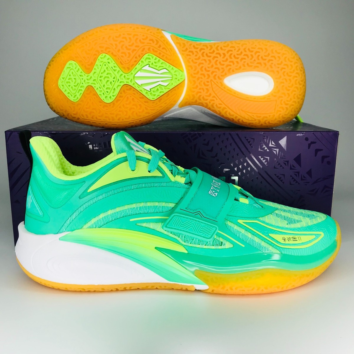 Anta Kai 1 Green Grails Basketball Sneakers Men's 14
