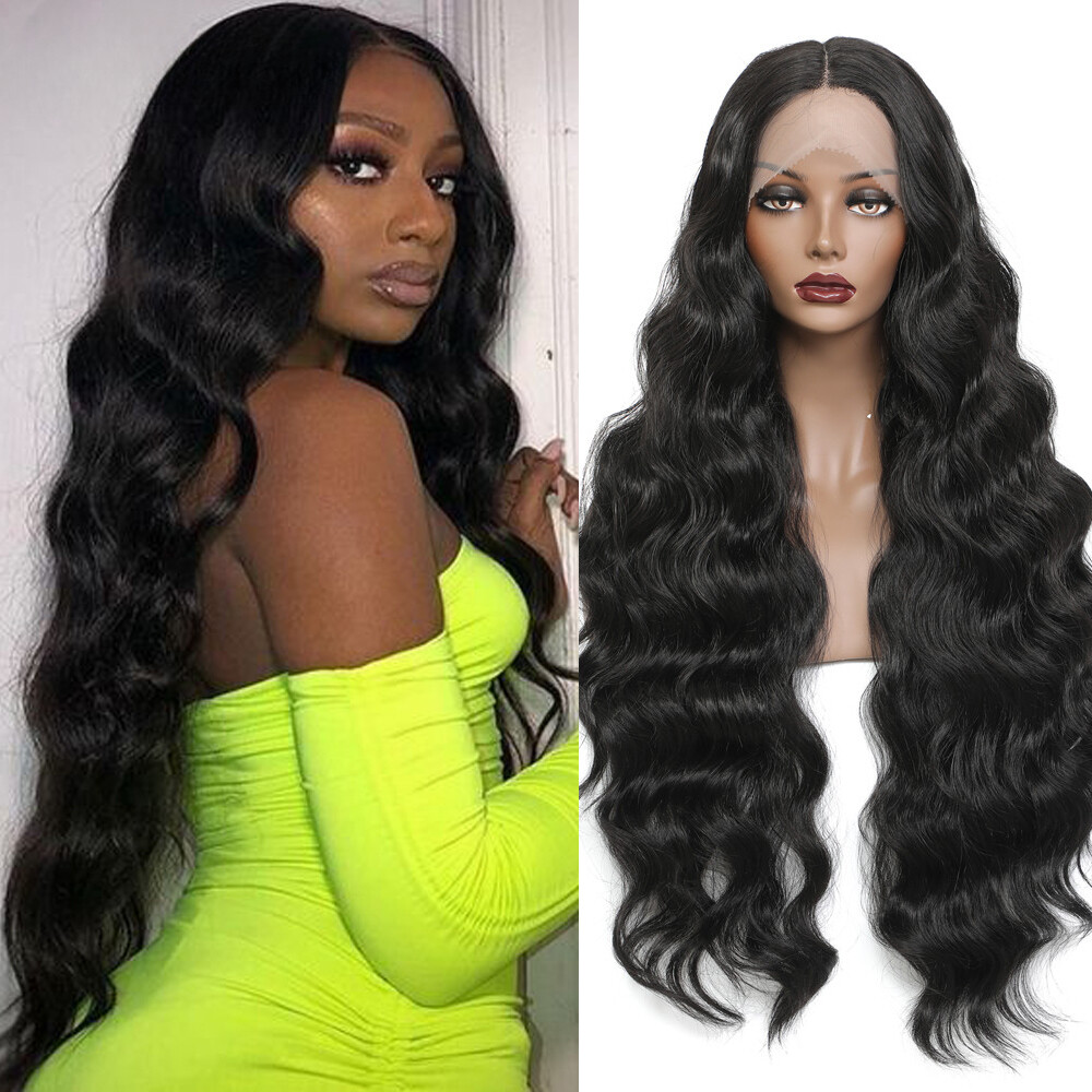 Synthetic Lace Front Wig for 32Inch Long Wave Lace with Baby  display picture 1