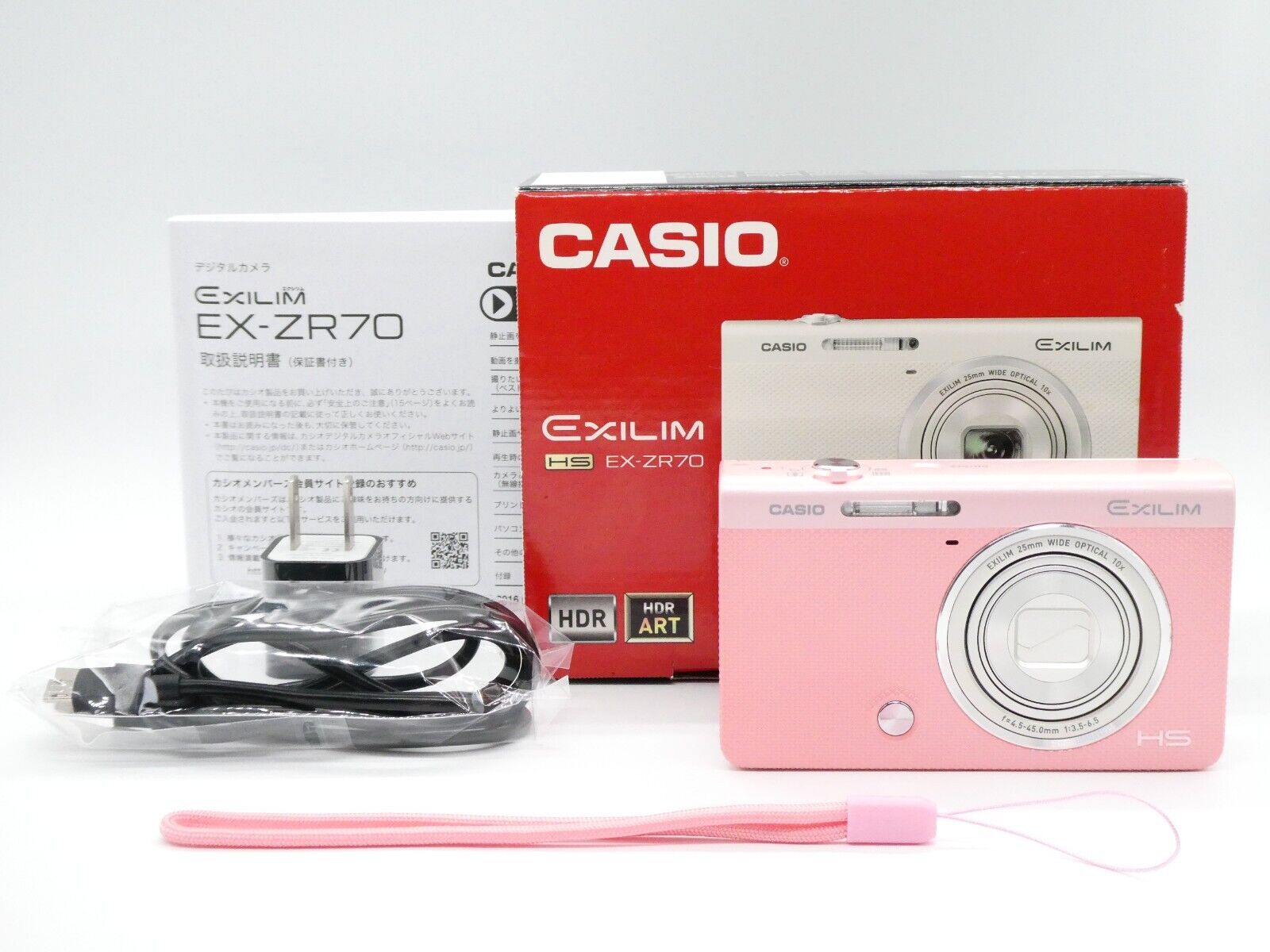 NEAR MINT+++ IN BOX] CASIO EXILIM HIGH SPEED EX-ZR70 Pink 16.1MP