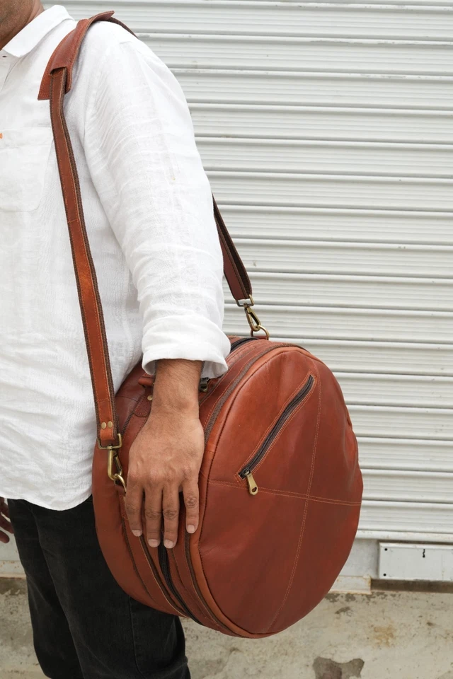 Bolso de Tambor de Cuero 10 x 8 "Pulgadas Tom Bag Estuche Correa para el Hombro Acolchado NUEVO Foto 3 de 4