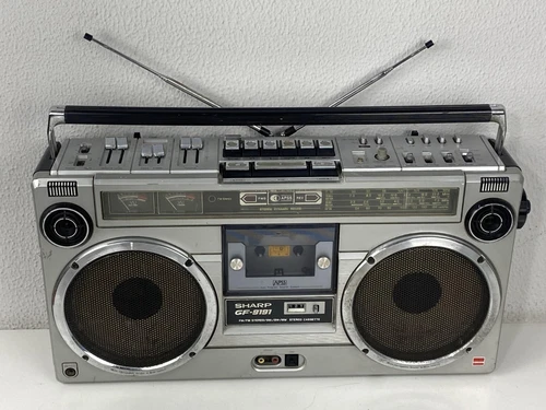 SHARP GF-9191X MW SW FM Radio GHETTO BLASTER Tape Recorder Boombox