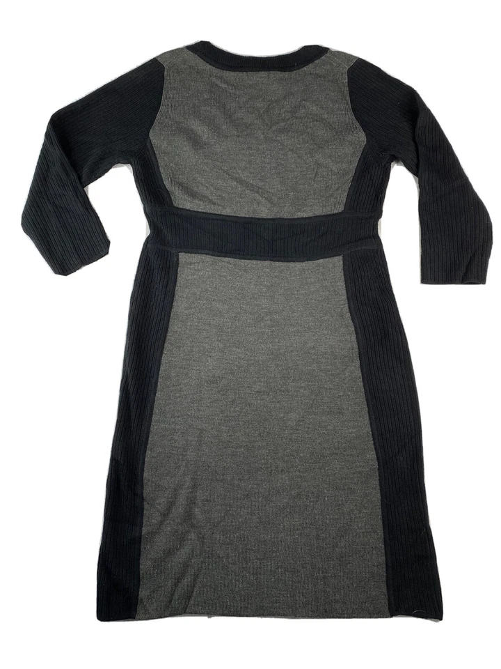 Новые направления свитер платье женщин XL серый черный Colorblock темно Academia Gothic - Изображение 2 из 4