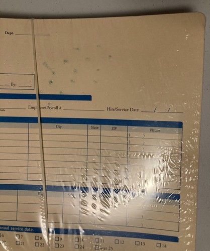 Complyright Employee Record Organizer Folder A3101 50 Pack Sealed - Picture 2 of 8