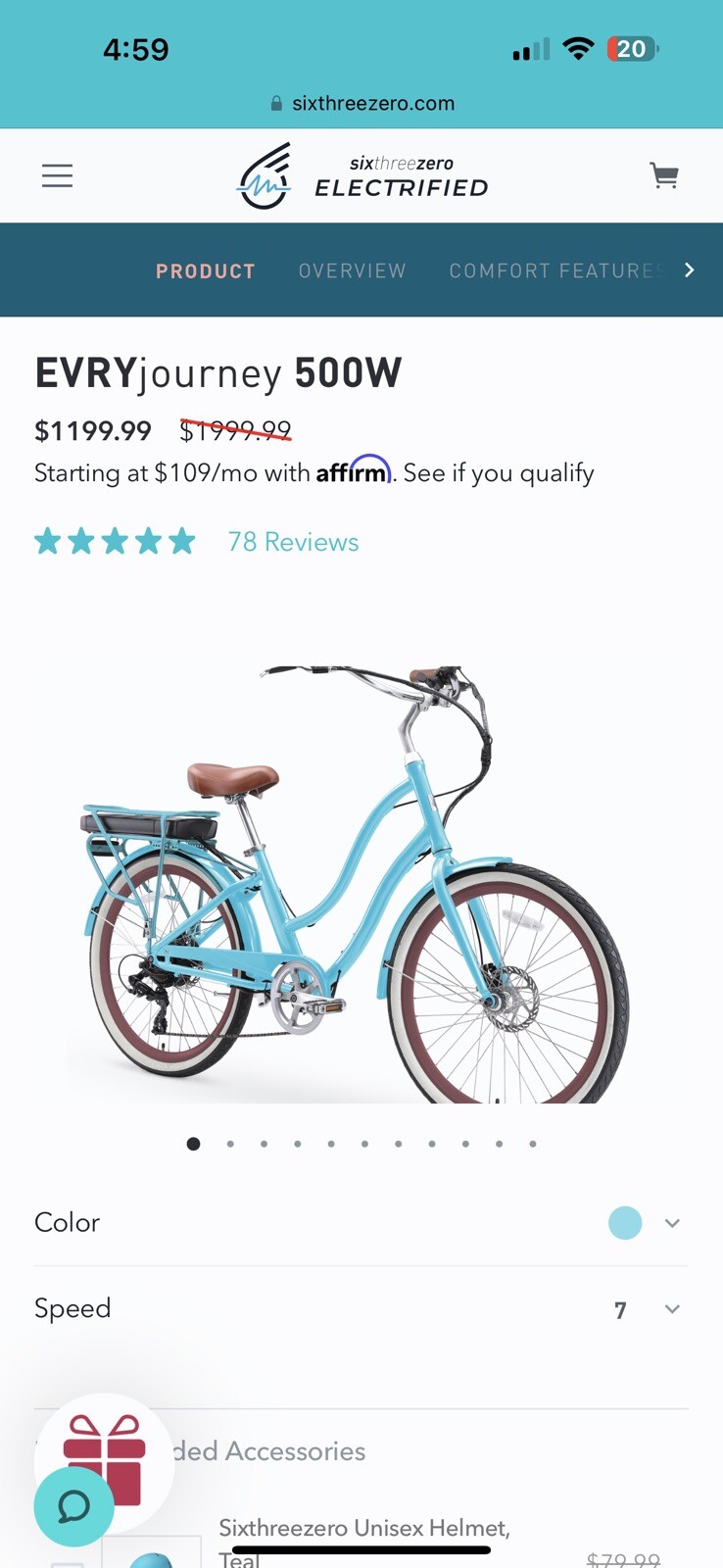 Sixthreezero EVRYjourney Women's Electric Bike, Around the b