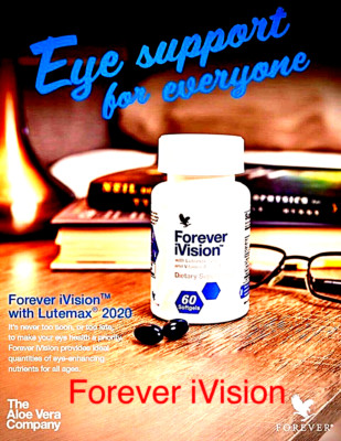 Forever iVision 60S/G-2Pc-Vitamin A-C-E-Zink-Heidelbeere-Für gesundes Auge-ORIGINAL
