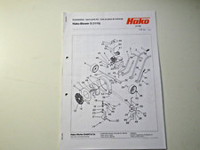 Ersatzteilliste Hako Blower S (1115)  Original Hako Hausdruckerei