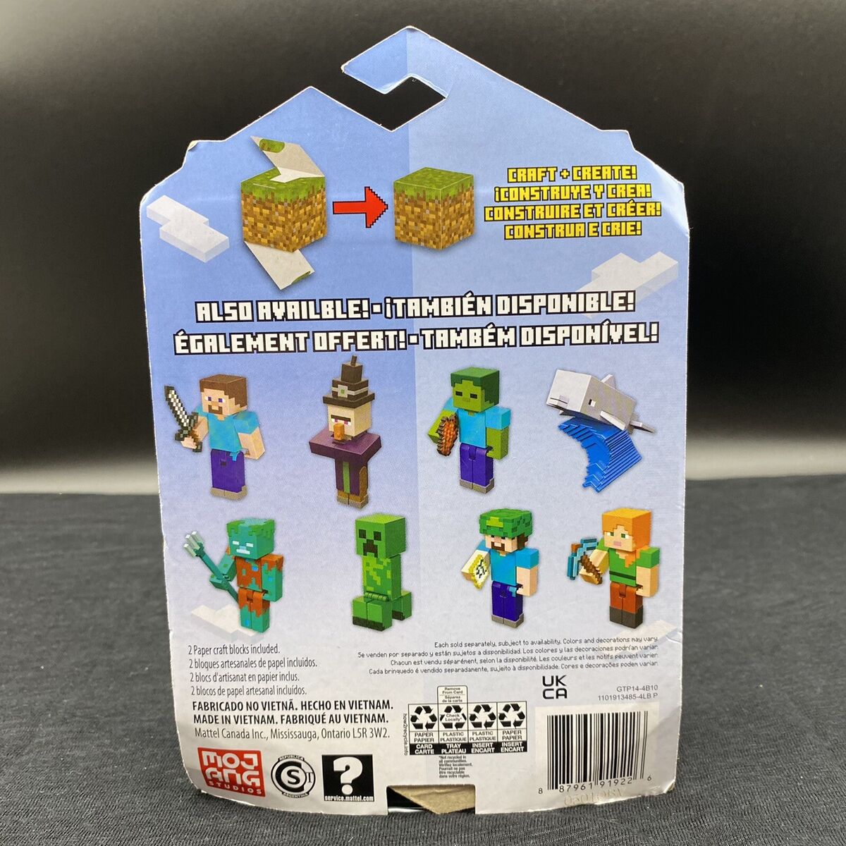 Minecraft Craft-A-Block Dolphin Action Figure - Mattel New