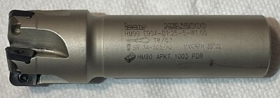 ISCAR, HELO2000_HM90 E90A-D1.25-5-W1.00_Indexable End Mill for APKT1003 Inserts