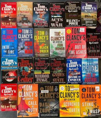 Complete Set Lot of 22 Tom Clancy's Op-Center Series books Jeff