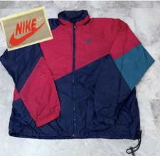 Vintage 80s 90s Nike Colorblock Windbreaker Jacket Navy 90s Men  s Size L/XL