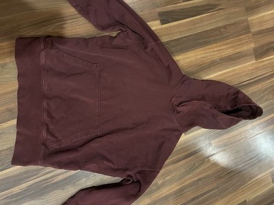 American Eagle Relaxed Fit Maroon Pullover Hoodie XS Fleece Hooded Pockets