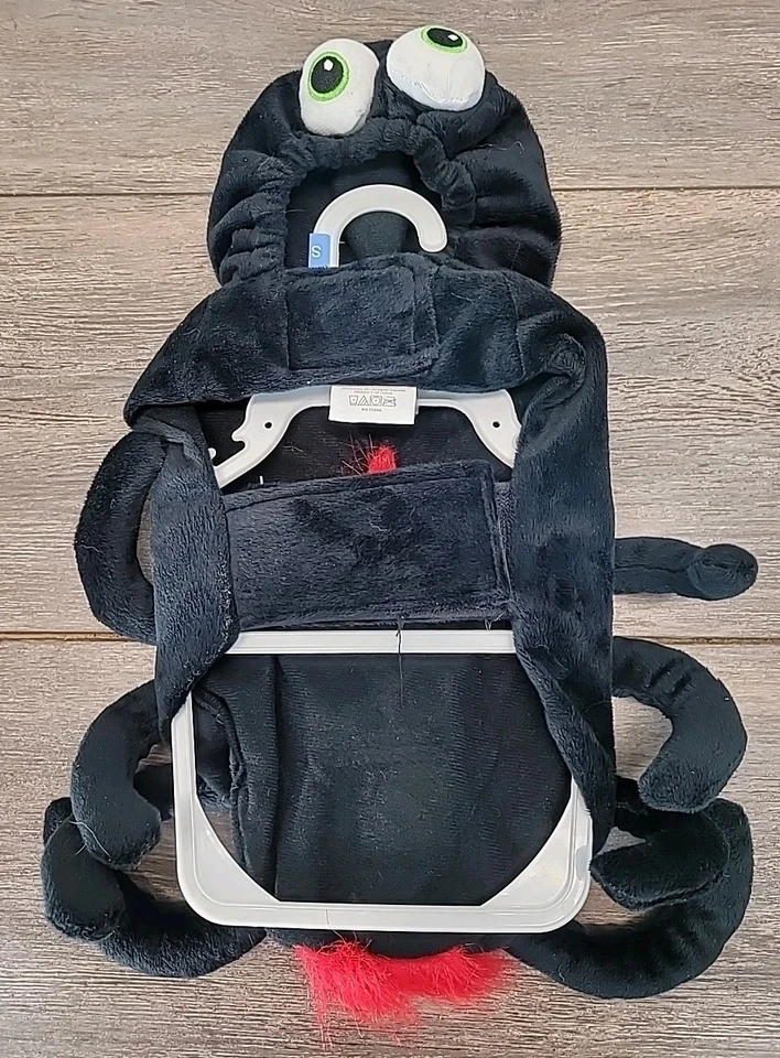 Disfraz de perro araña Halloween Martha Stewart mascotas talla pequeña negro y rojo Foto 2 de 4