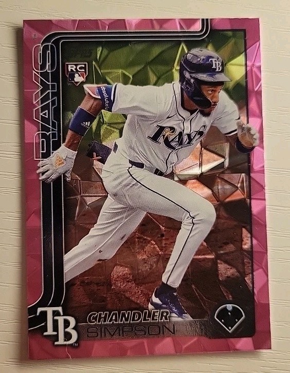 2025 Topps Update Chandler Simpson #US277 Pink Diamante Tampa Bay Rays Rc