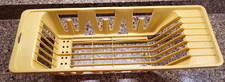 RUBBERMAID over the sink mini dish drainer slim Yellow #5820 Vintage