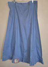 Chhaya Cotton Blue Saree Petticoat New Old Stock VTG Indian Underskirt Free Size
