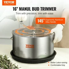 VEVOR Bud Leaf Trimmer, 16 inch Stainless Steel Manual Bud Trimmer Machine, with