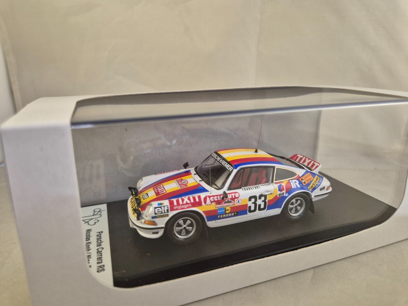 Porsche 911 1/43 Monte Carlo 1976 miniature Trofeu DSN294 pour collectionneur de rallye