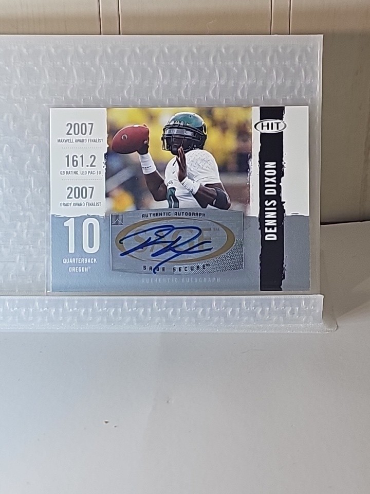 Dennis Dixon SA-GE Hit Autographs #A10 Silver