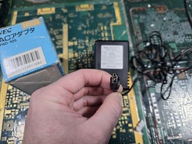 NEC PC Engine Core Grafx AC Power Adapter PAD-105 Official DC 9V 650mA w/Box-SEE