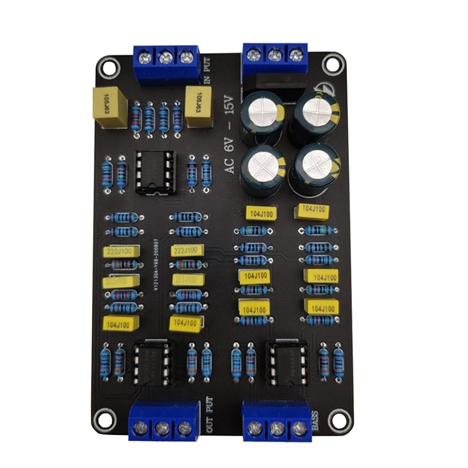 3-weg Luidspreker Crossover – 250W, 4-8 Ohm, Instelbaar Crossoverpunt (850Hz / 5200-5500Hz) – Compact En Robuust – Voor Reparatie, Tuning En DIY-audiosystemen