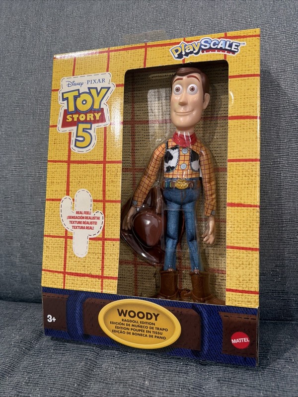 Disney Pixar Toy Story 5 Woody Ragdoll Edition Figure Playscale RARE NEW