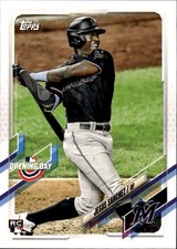 2021 Topps Opening Day Jesus Sanchez #180 Miami Marlins 4L