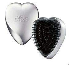 ReFa HEART MIRROR Silver with Brush Set Compact Beauty Mirror Japan