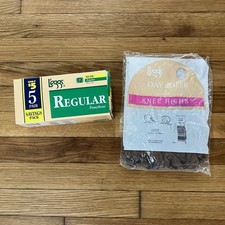 Vintage Leggs Pantyhose  Knee Highs L  eggs Box And Bag Movie TV Prop 1997