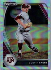 2021 Panini Prizm Draft Picks - Dustin Saenz #PDP112 Silver Prizm (RC)