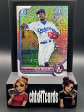 Eddys Leonard 2022 Bowman Chrome Prospects Mojo Refractors Los Angeles Dodgers