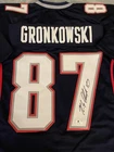 ROB GRONKOWSKI GRONK Signed New England Patriots NFL CUSTOM JERSEY COA Auto 🔥