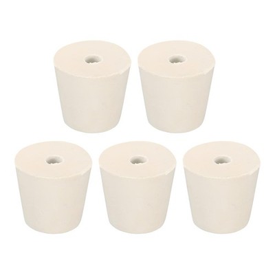 5pcs Rubber Tapered Connector 25mm to 33mm with 8mm Hole Test Pipe Plugs Stop...