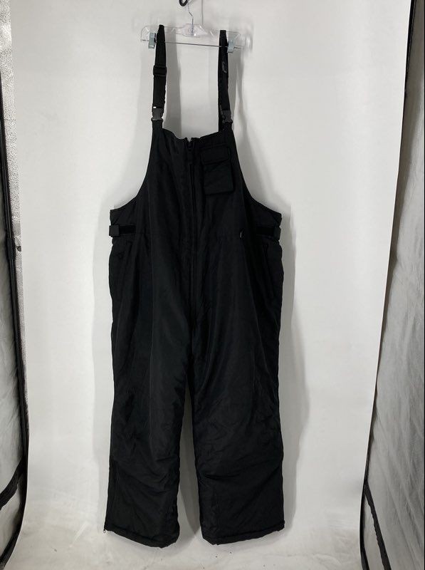 Athletic Works Mens Black Outdoor One Piece Snow Bib Pants Size 2XL Lot Of 2