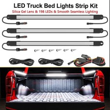 3x Waterproof Pickup Truck Bed Lights 168 Led Strip Lighting Kit Drl Cargo White