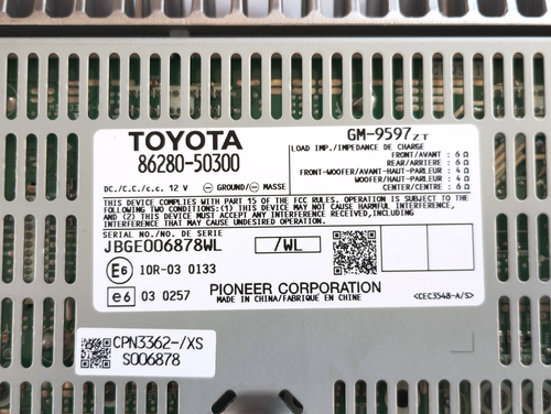Toyota Lexus Genuine Pioneer Audio Amplifier 86280-50300/ LS460 LS600h OEM 2 - Bild 2 von 17