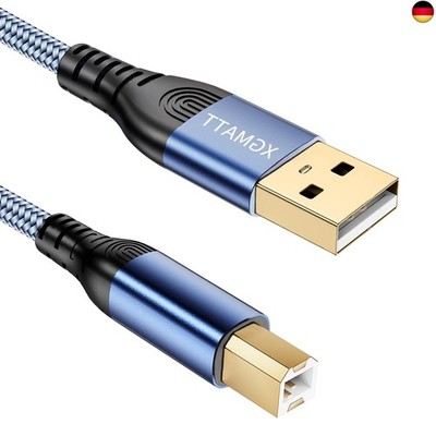 USB Druckerkabel, 4,5 m, USB A auf USB B Kabel, USB 2.0 Typ B Kabel,