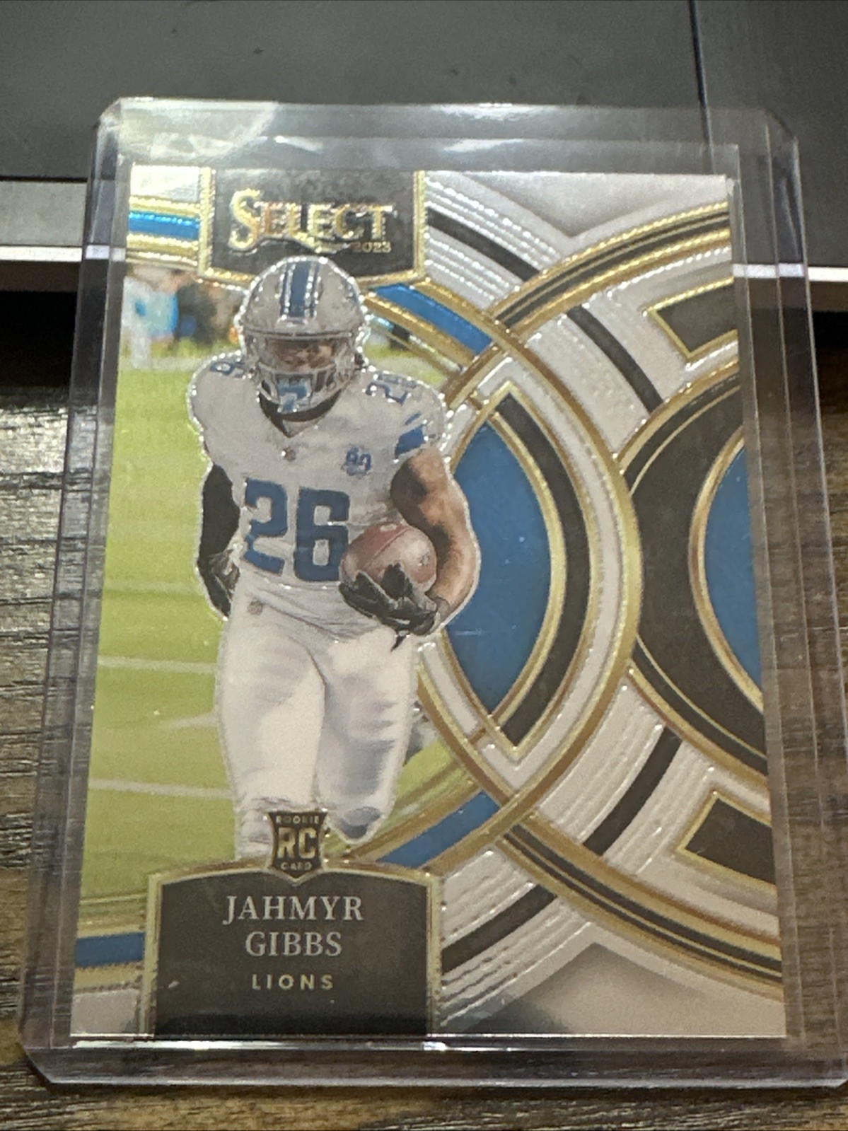 2023 Panini Select - Premier Level Jahmyr Gibbs #198 Silver Prizm (RC)