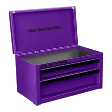 US GENERAL Mini Tool Box Harbor Freight Purple Miniature USA Stock