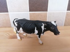 Image of Schleich D-73527 Black and White Cow Figure *New with Tag*