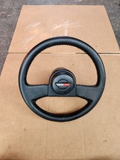 84-89 Corvette C4 Leather Steering Wheel W Center Horn Button Read Listing