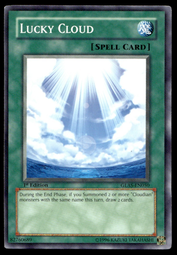 Lucky Cloud - GLAS-EN050 - 1st Edition - YuGiOh| Buy 2 Get 1 Free