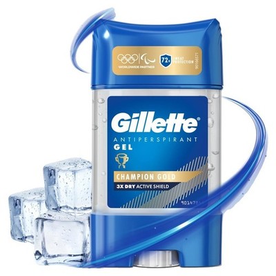 Gillette Antiperspirant Gel Champion Gold 70ml*