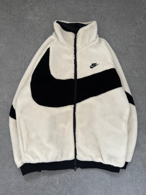 Nike Big Swoosh Reversible Boa Jacket White Size L