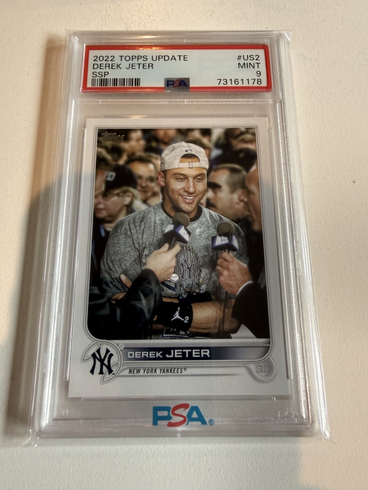 2022 Topps Update SSP Derek Jeter  PSA 9 Rare view 4