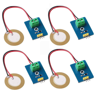 #ad 4Pcs Analog Ceramic Piezo Vibration Sensor Module 3.3V 5V for Arduino $10.73