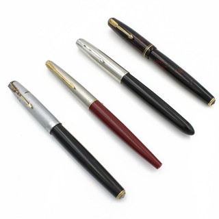 Vintage Parker 51 45 Vacumatic Shadow Wave Resin Fountain Pen Lot of 4 #M1204 5