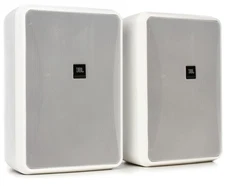 JBL Control 28-1 8-inch Indoor/Outdoor Surface-Mount Speakers - White (Pair)