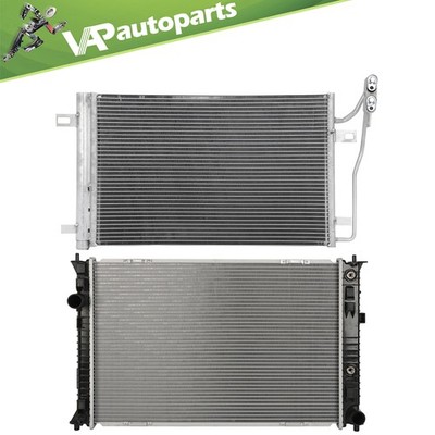 For 2010-2011 Ford Fusion Mercury Milan Radiator & AC Condenser Cooling Assembly