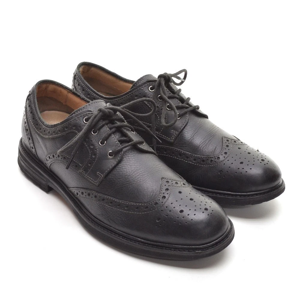 Men Clarks Montacute Black Brogue Wingtip Oxfords 9.5 M Clarks montacute lord wingtip boot men + FREE SHIPPING | Zappos main image 3